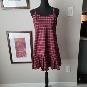 Plaid Sleeveless Dress